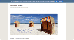 Desktop Screenshot of polnische-ostsee.net